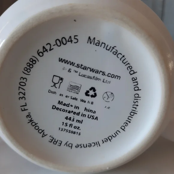 Star Wars Coffee Mug Kylo Ren The Force Awakens Black Red White 15oz - Picture 6 of 8